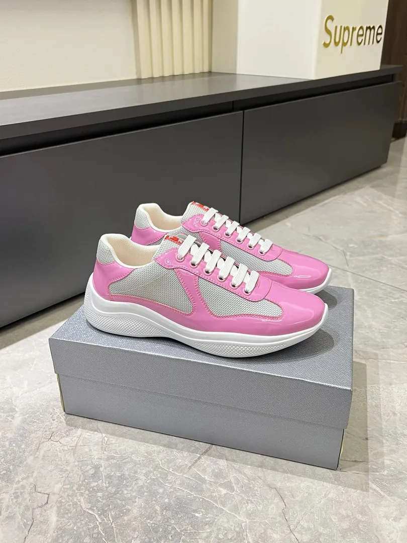 Prada America's Cup Beige Court Sneakers — Photo 15