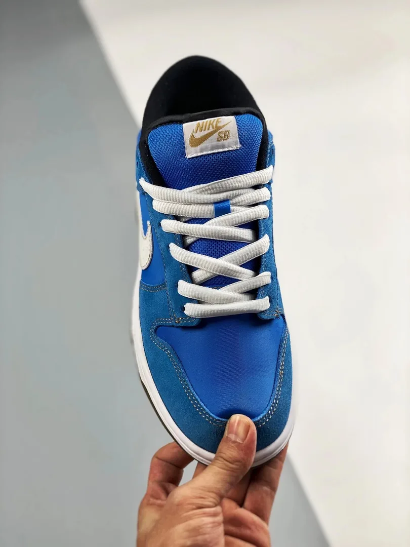Nike SB Dunk Low Blue Chun-Li Print Sneakers — QC