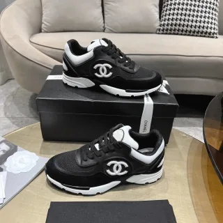 Chanel White Grey Sneakers — photo 9