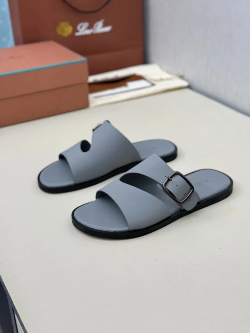 Leather Slide Sandals — photo 3