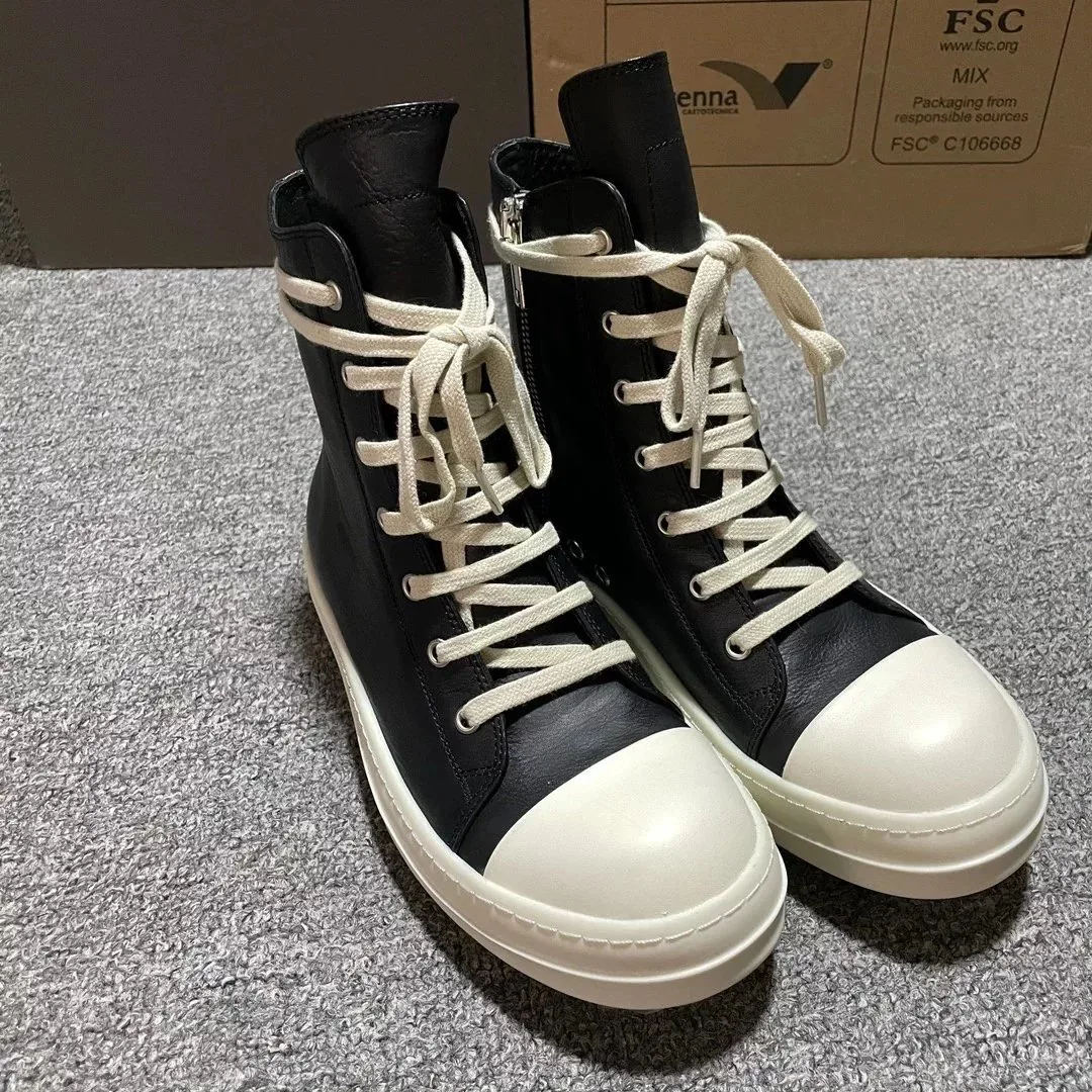 Rick Owens Ramones Leather High-Tops — QC