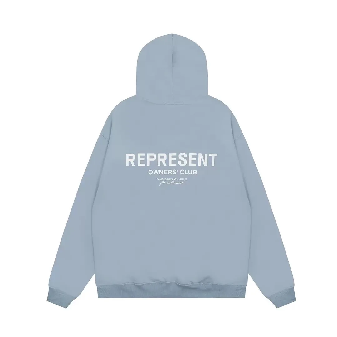 Represent Logo Print Hooded Hoodie — Photo 9