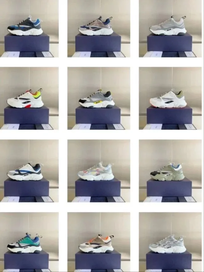 Balenciaga Triple S Blue Plaid Trainers — Photo 6
