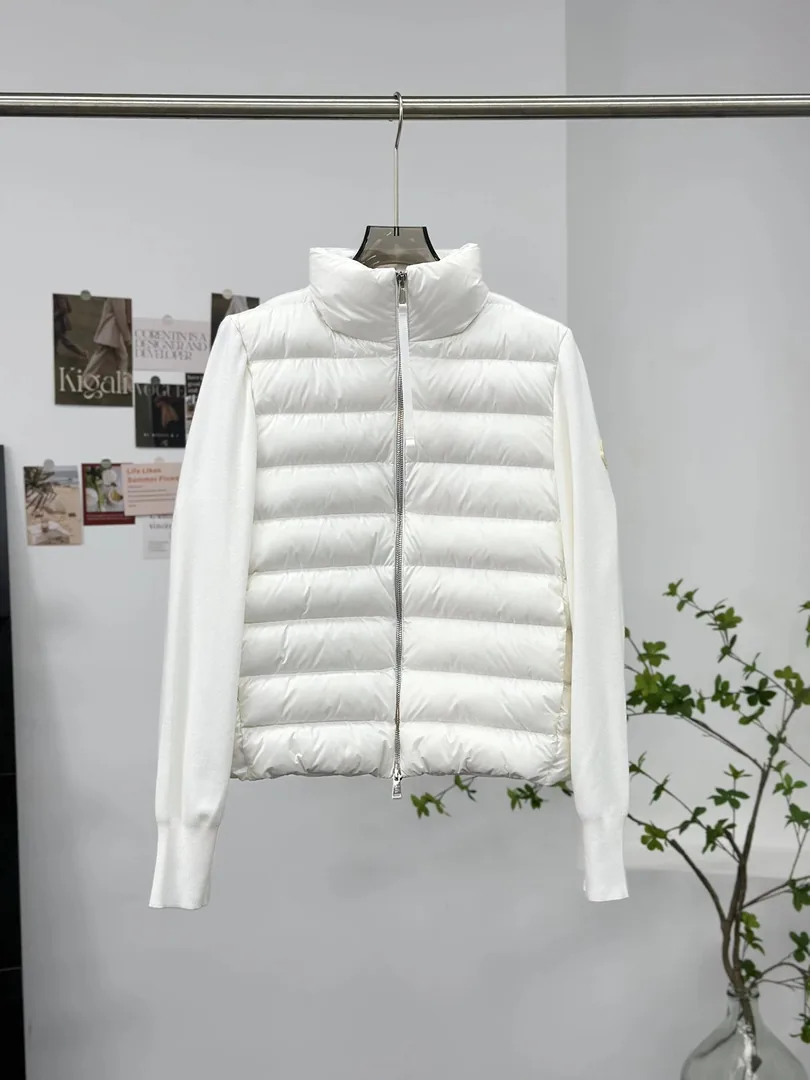Quilted Zip Knit Cardigan — QC