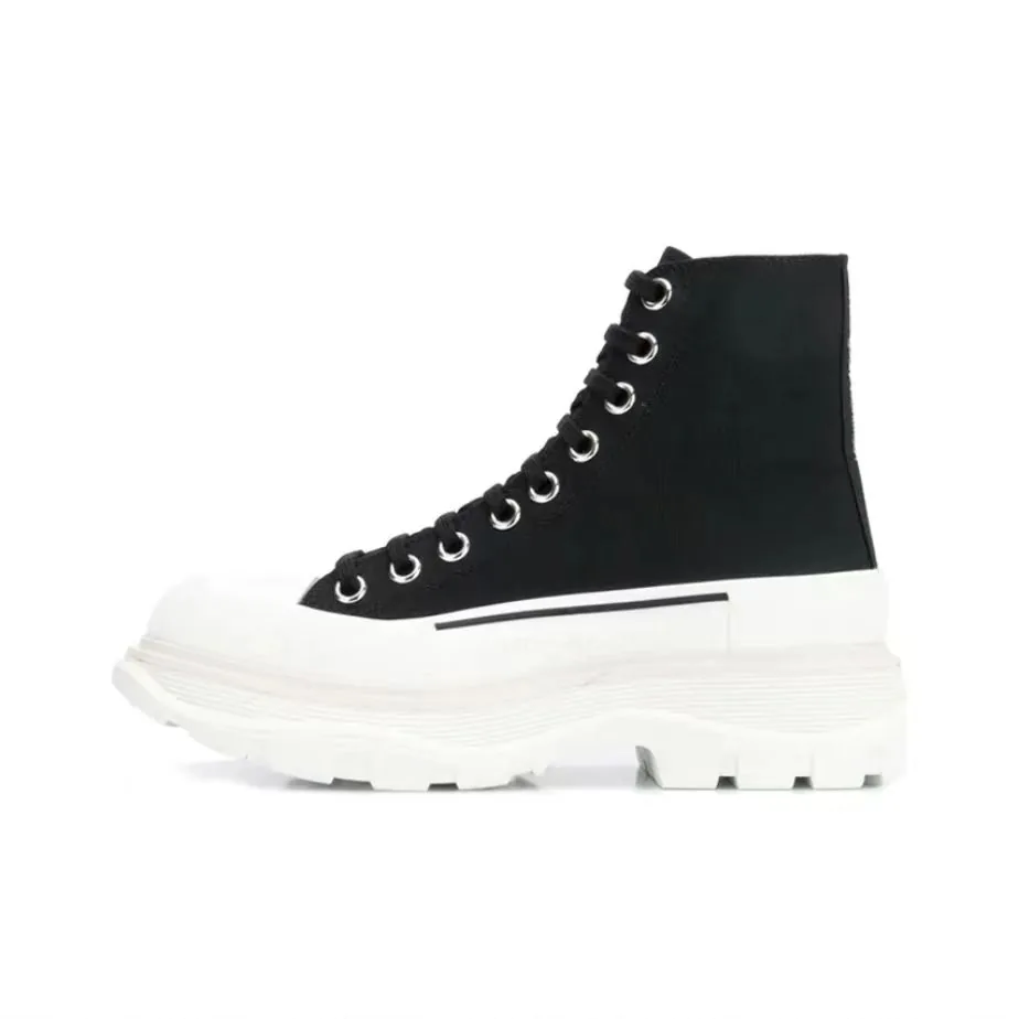 Alexander McQueen Tread Slick Platform Canvas Sneaker Collection — QC