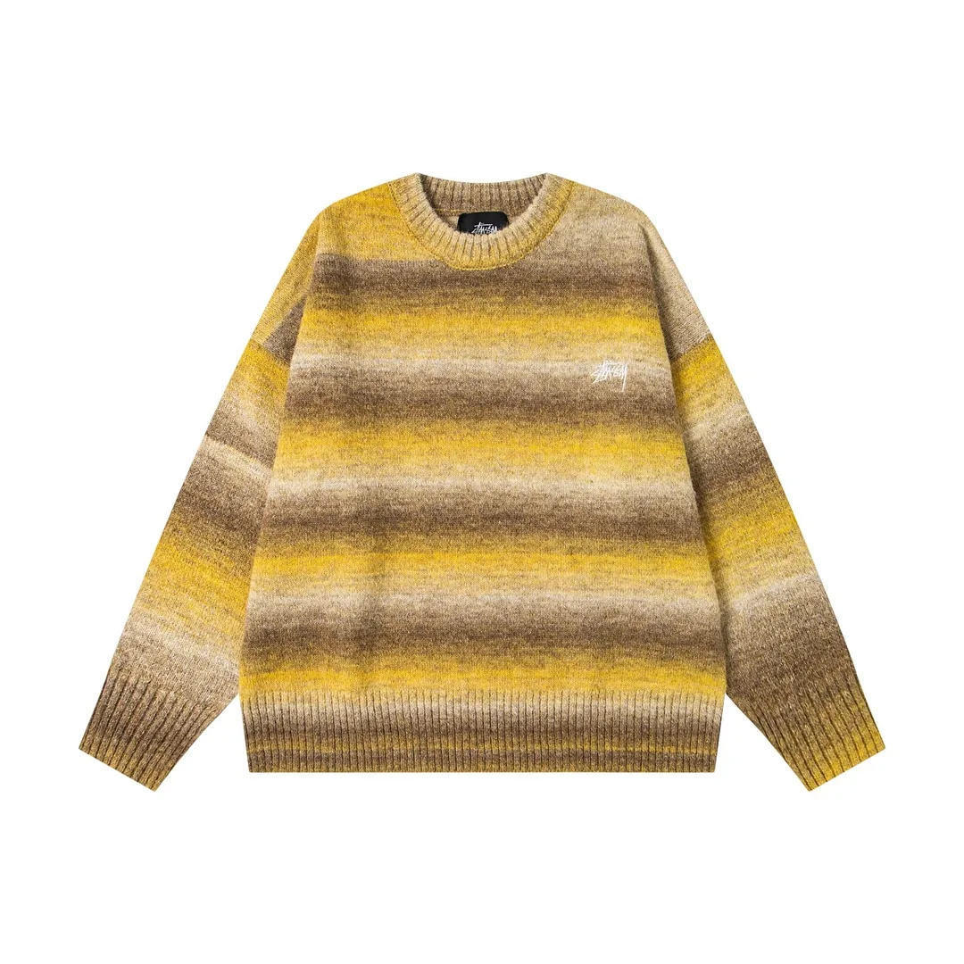 Black Eight Jacquard Crewneck Sweater — Photo 3