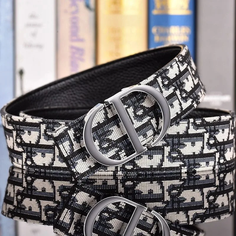 Men's Canvas Leather Letter Belt — Photo 9