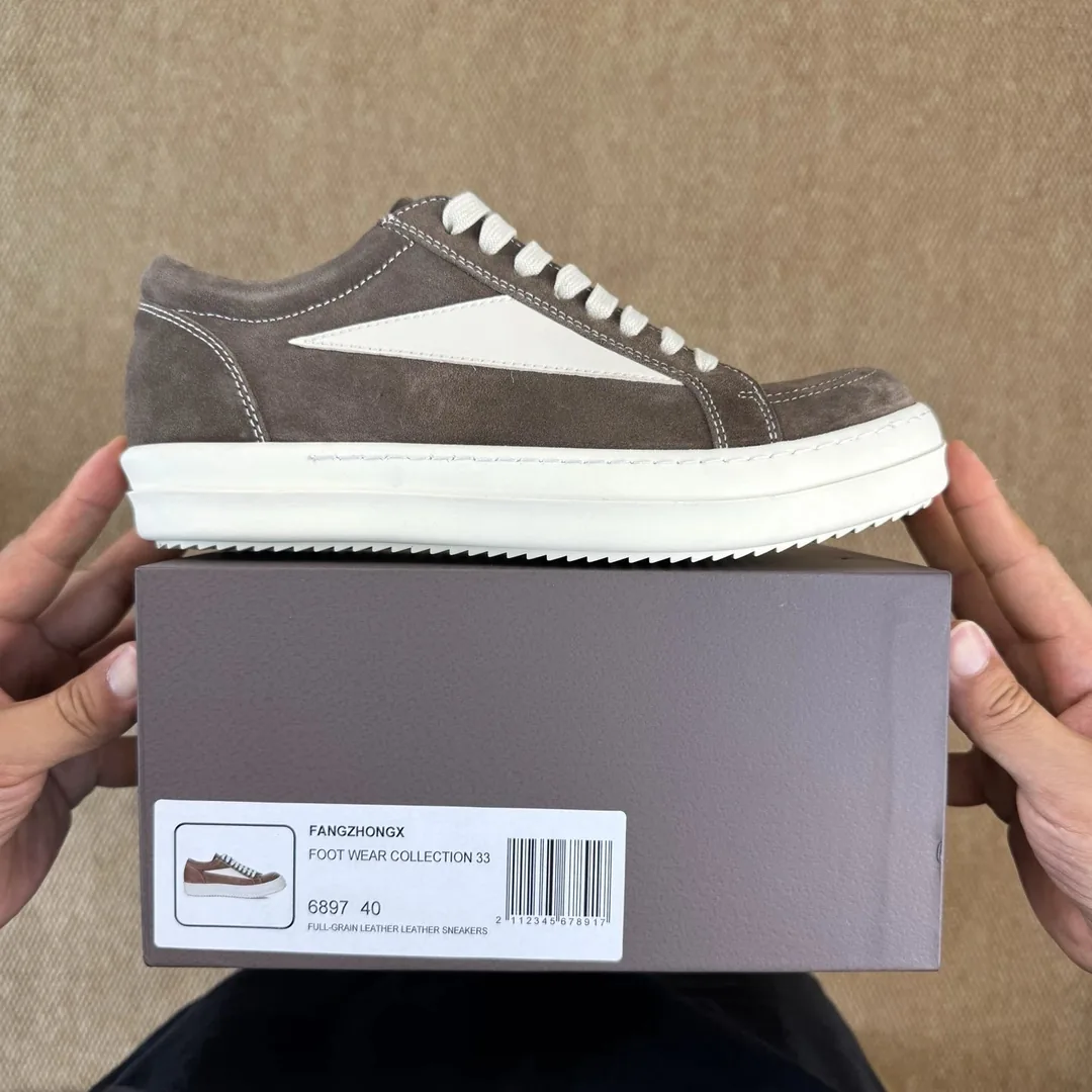 Rick Owens DRKSHDW Low White Sneakers — Photo 8