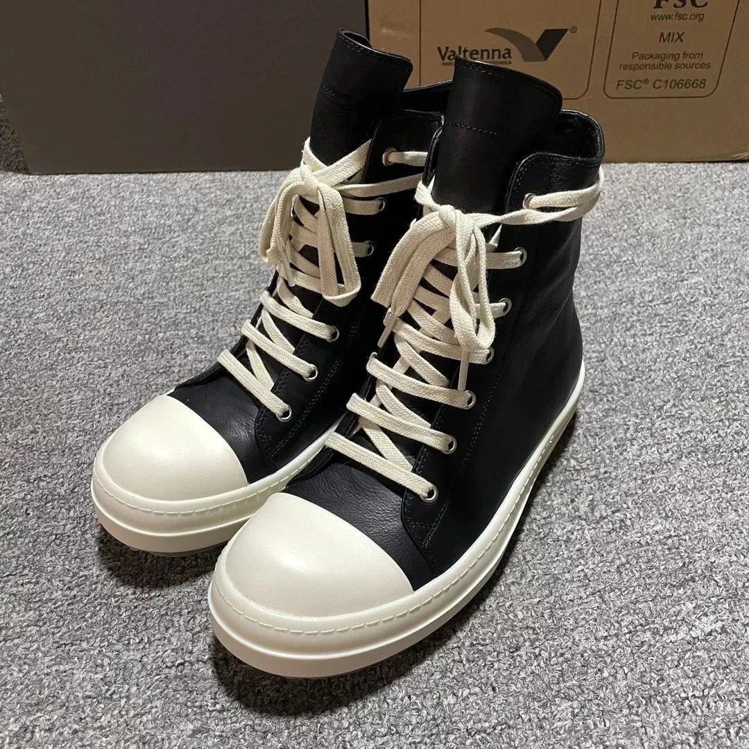 Rick Owens Ramones Leather High-Tops