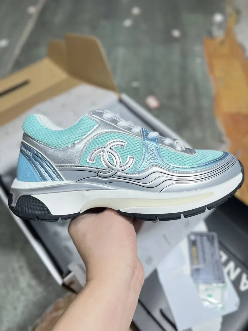 Chanel Black Kids Low-Top Sneakers — QC