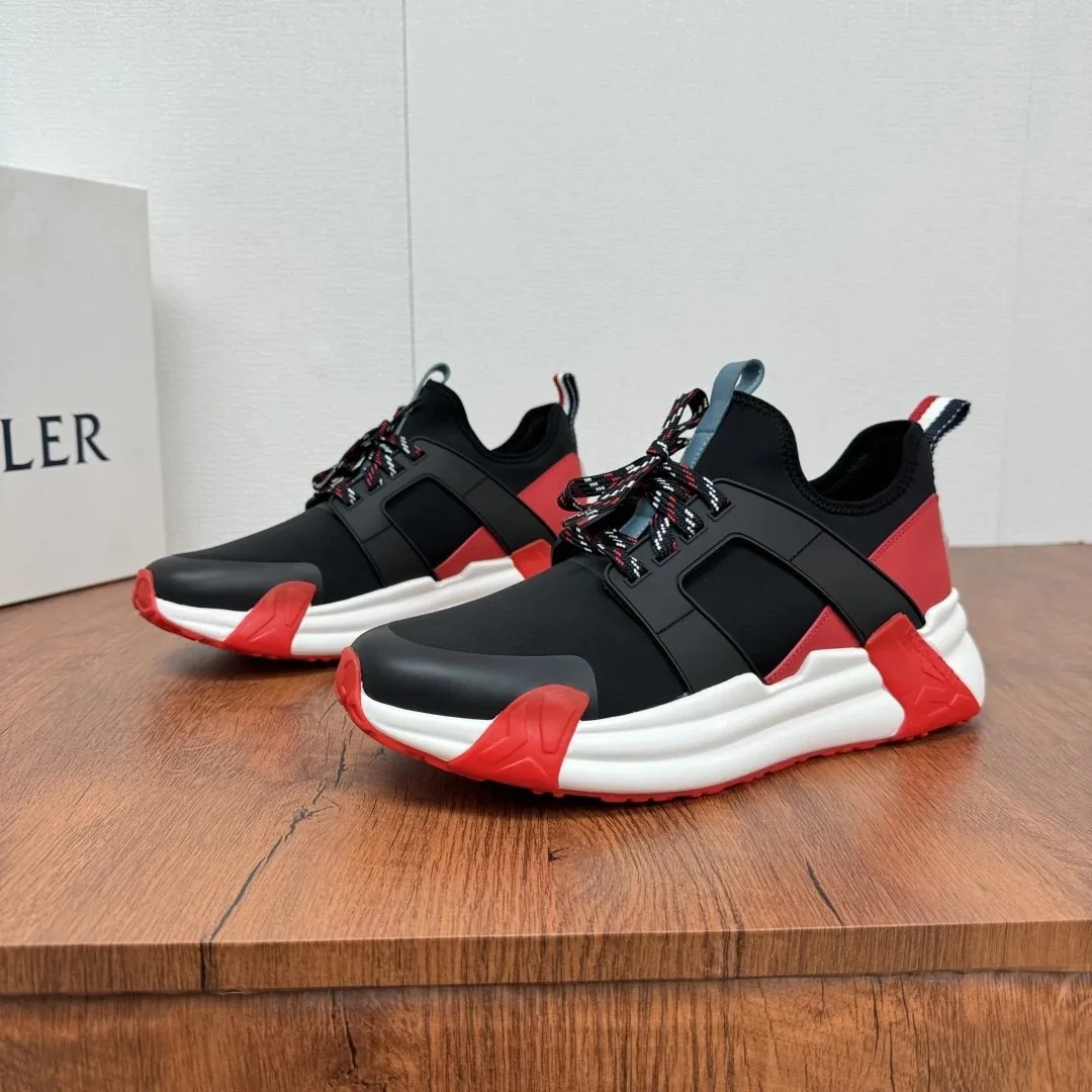 Moncler Black Lightweight Mesh Runners — QC
