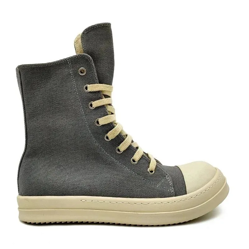Rick Owens DRKSHDW Ramones High Beige Top Trainers — photo 12