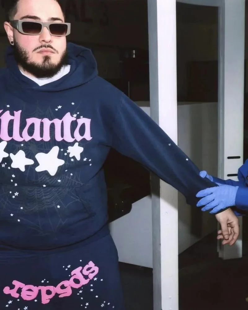 Sp5der Print Hoodie Set — photo 7