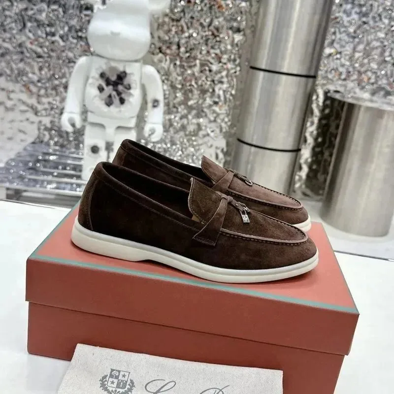 Loro Piana White Lace-Up Sneakers — QC
