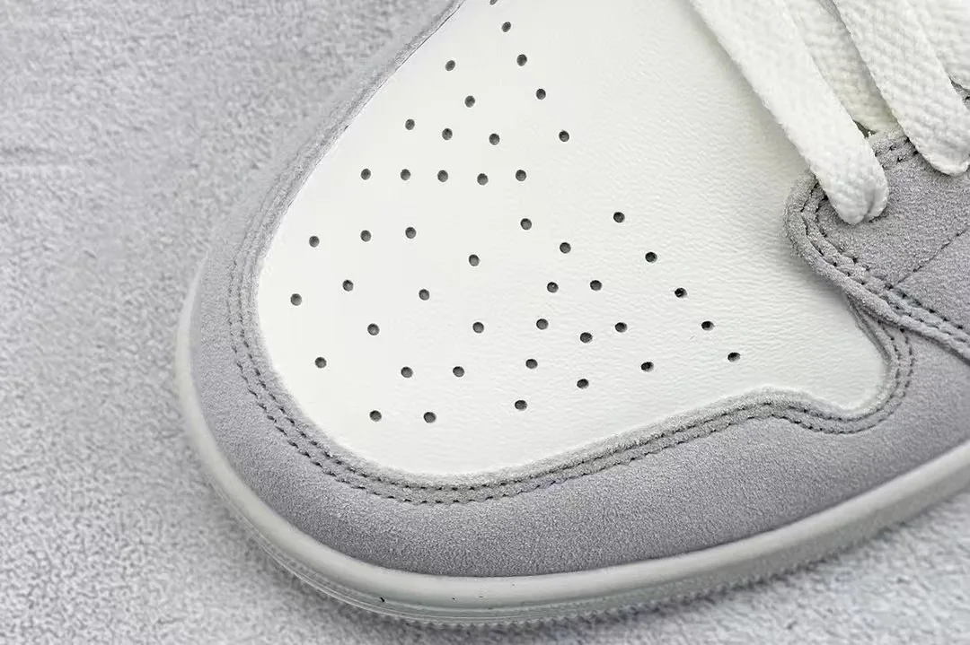 Air Jordan 1 Mid Grey Sail — photo 8