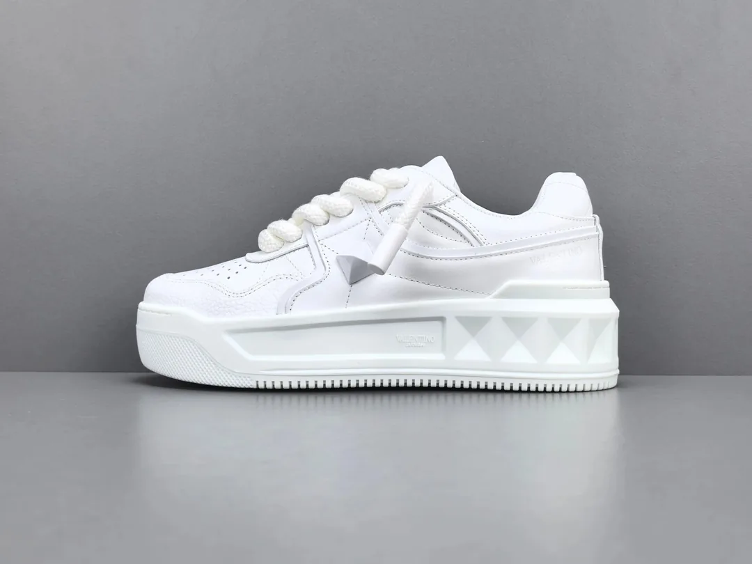 Valentino Black White Stud Sneakers — photo 5
