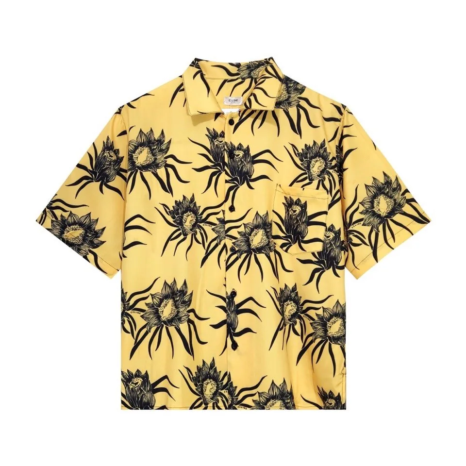 Celine Hawaii Palm Print Shirt