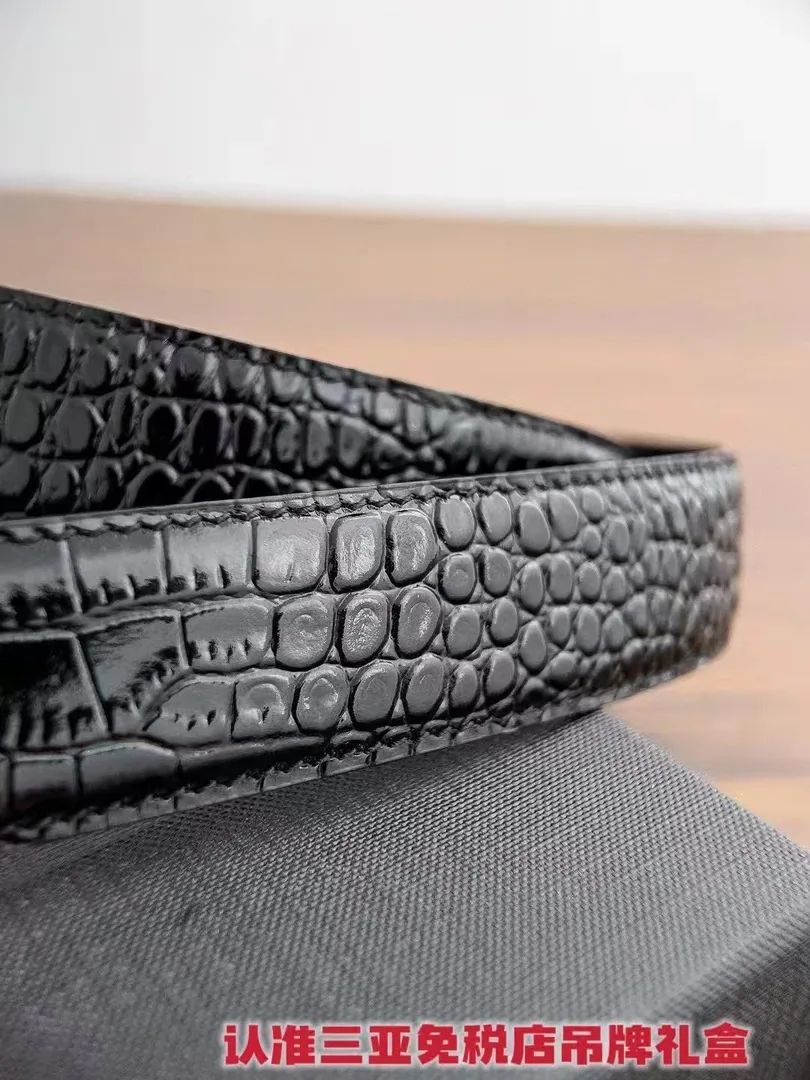 Saint Laurent YSL Logo Buckle Leather Belt — QC