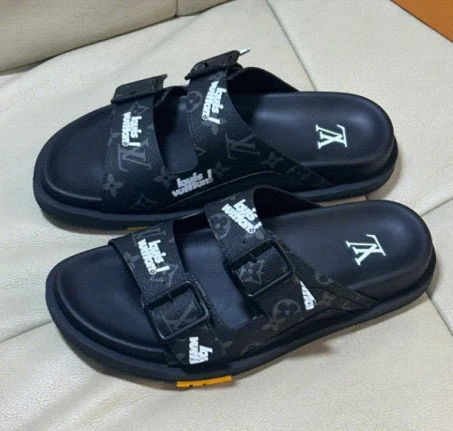 Louis Vuitton Monogram Two Strap Slides