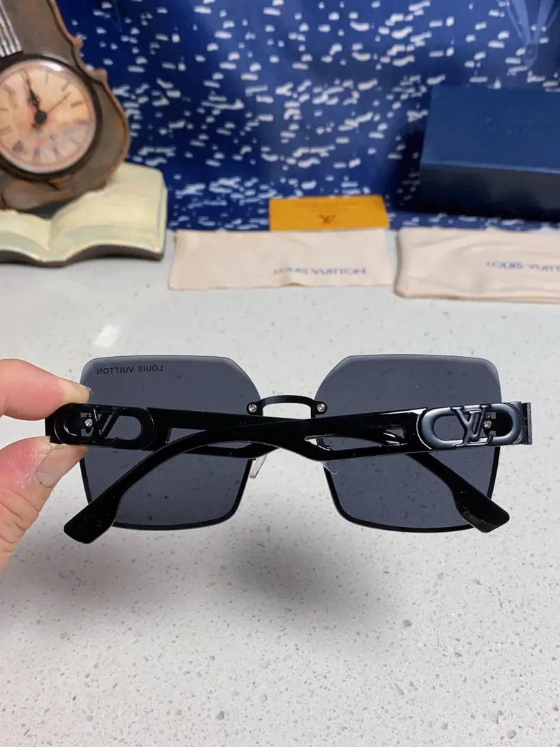 Gold Irregular Metal Sunglasses — QC