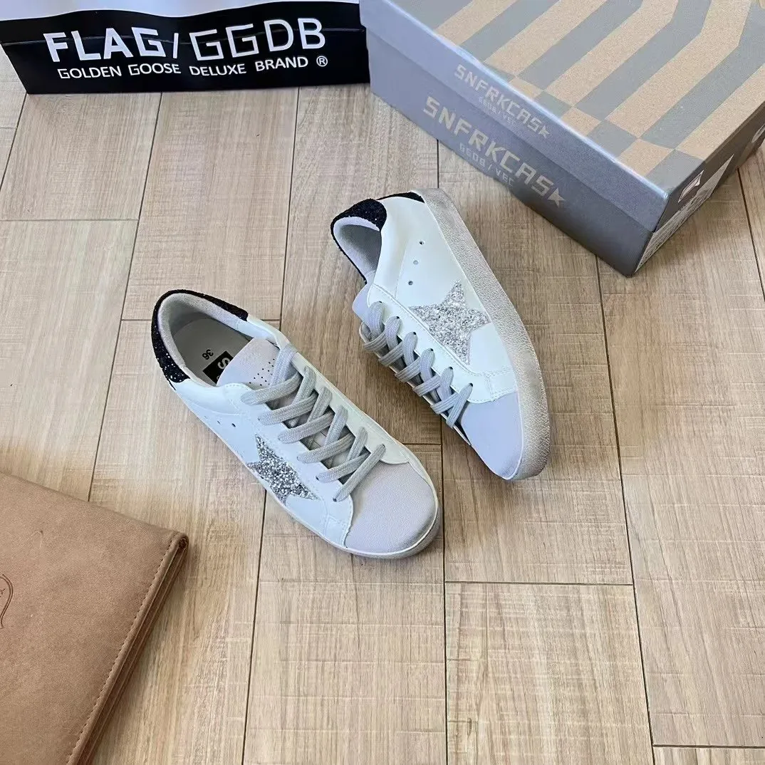Golden Goose Super-Star White Sneakers — Photo 3