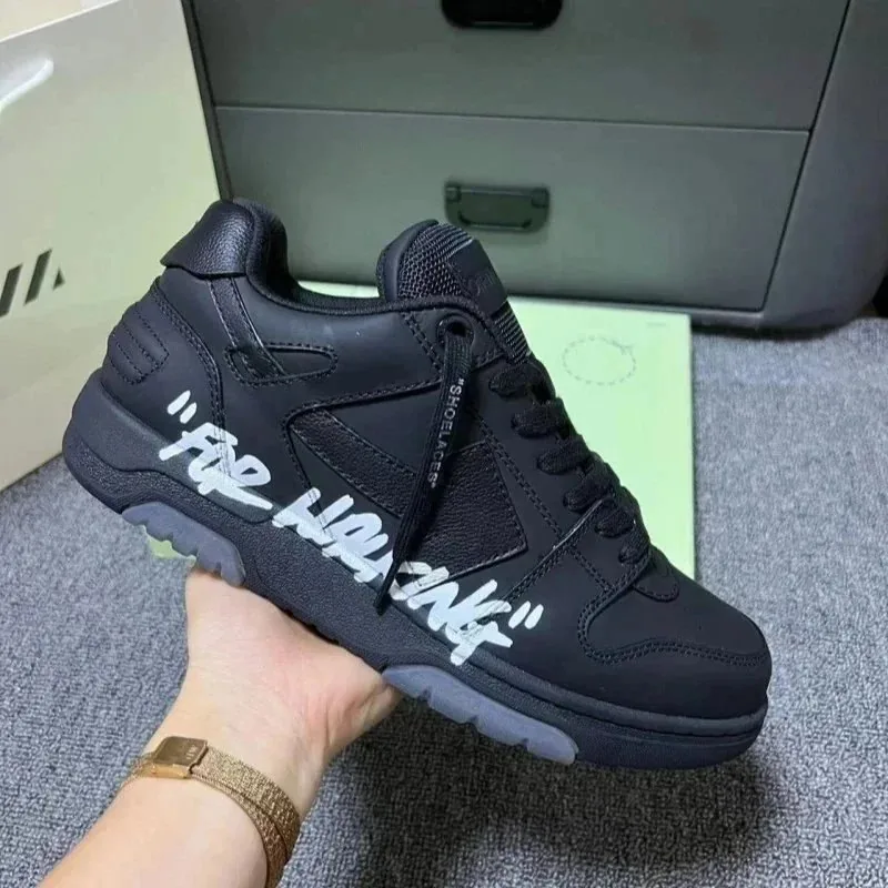 Off-White Out Of Office White Color-Block Platform Sneakers — Photo 13