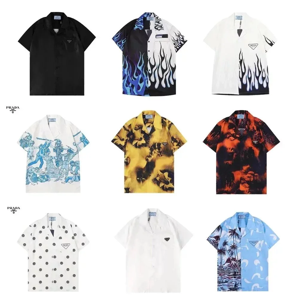 Prada Print Camp Collar Shirt Collection