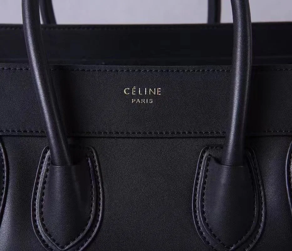 Celine Mini Luggage Black Smooth Leather — photo 9