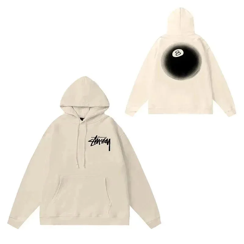 Black Eight Ball Letter Hoodie — Photo 9