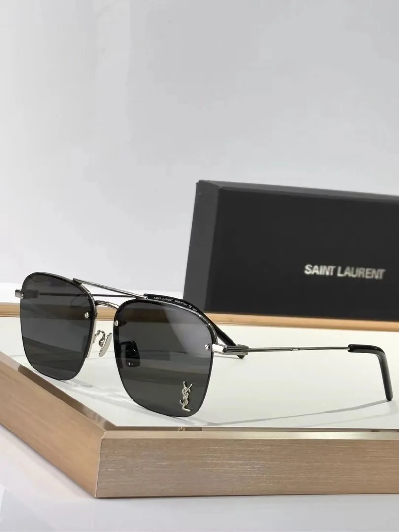 Saint Laurent YSL Logo Metal Sunglasses