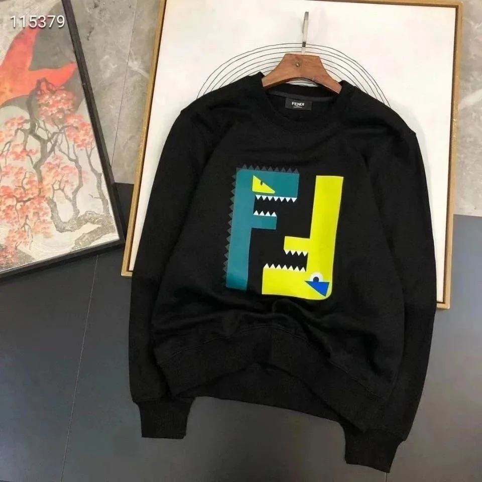 Fendi FF Logo Crewneck Sweatshirt — Photo 2