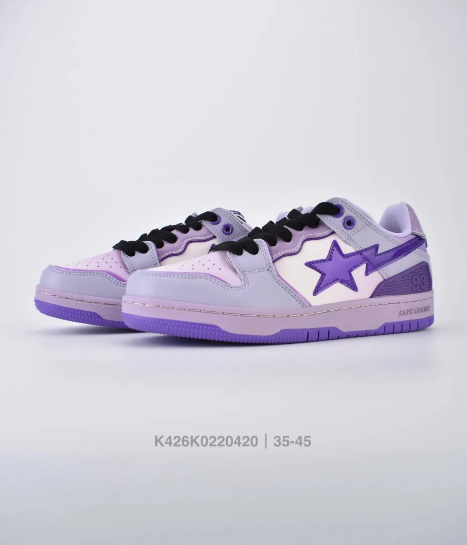 Bape SK8 Sta Purple Suede Meteor Low-Tops — photo 5