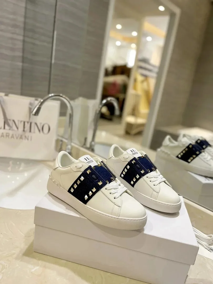 Valentino Open Sneaker White Minimalist Sneakers — Photo 10