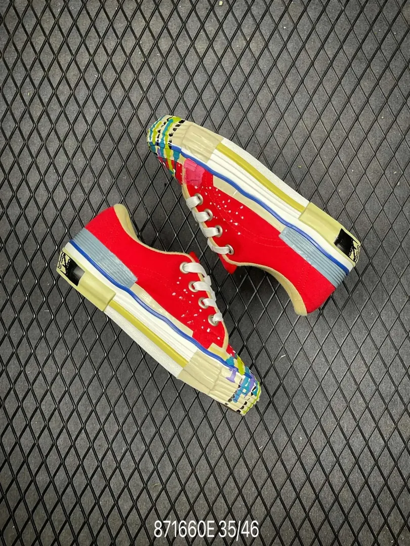 Lanvin Blue Suede Canvas Shoes — Photo 7