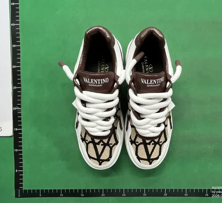 Valentino Black White Stud Sneakers — Photo 13