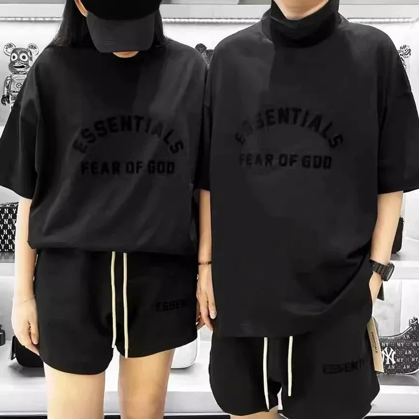Fear of God Essentials T-Shirt Shorts Set Collection — QC