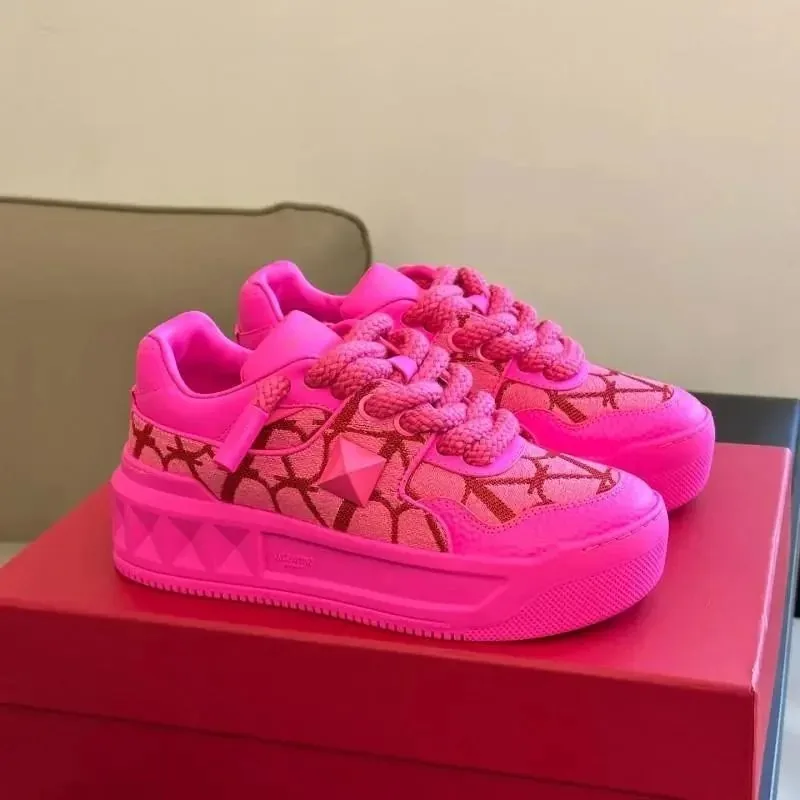 Valentino One Stud White Basic Trainers — QC