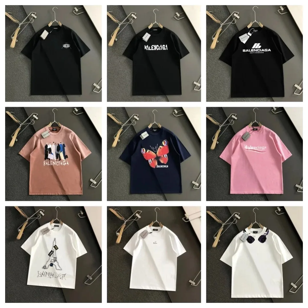 Balenciaga Logo Print T-Shirt Collection