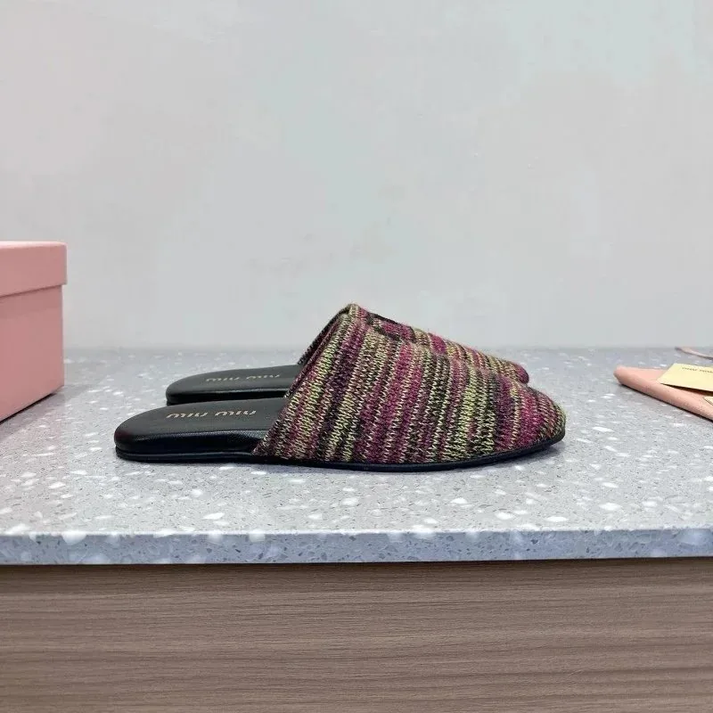 Miu Miu Closed-Toe Slides — QC