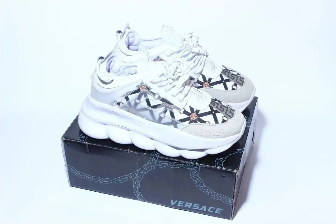 Versace Chain Reaction White Trainers — Photo 12