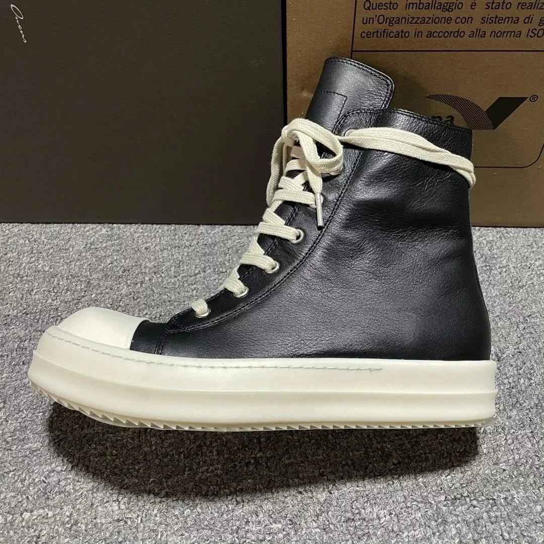 Rick Owens Ramones Leather High-Tops — QC