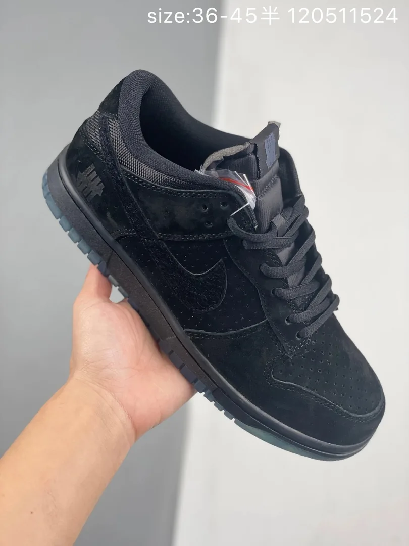 Nike Dunk Low Undefeated Triple Black Sneakers — photo 10