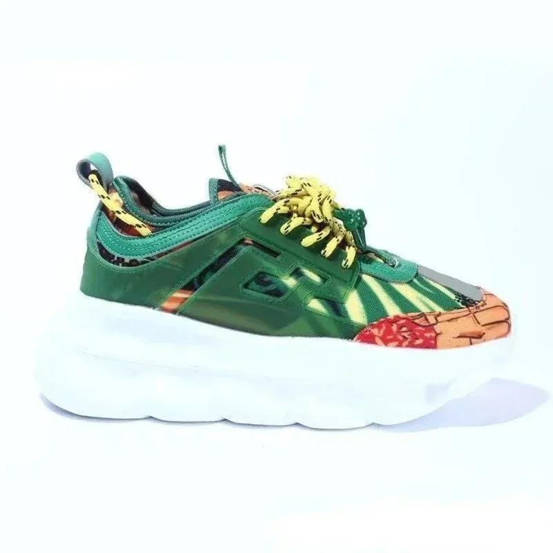 Versace Chain Reaction Blue Low-Top Trainers — photo 12