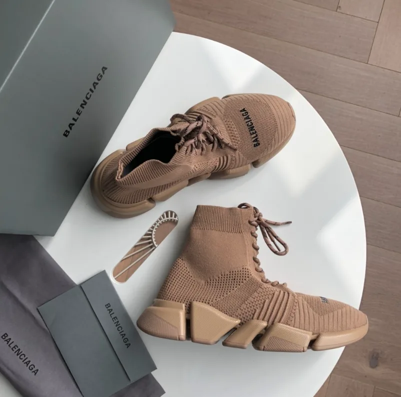 Balenciaga Speed Trainer Black White Sock Slip-Ons — Photo 14