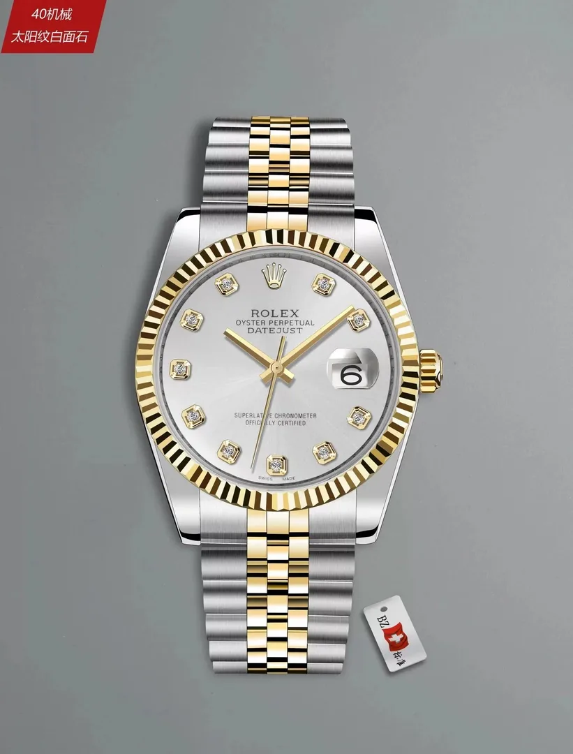 Rolex Datejust Rose Gold Diamond Bezel Watch — Photo 5