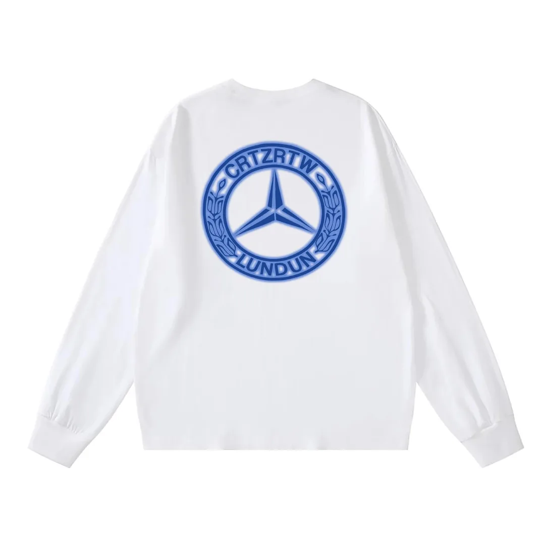 Crewneck Retro Long-Sleeve Tee