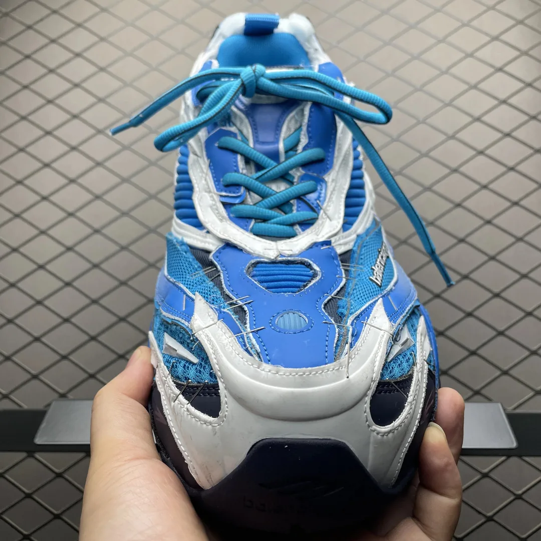 Blue Soleless Polyester Sneakers — photo 7