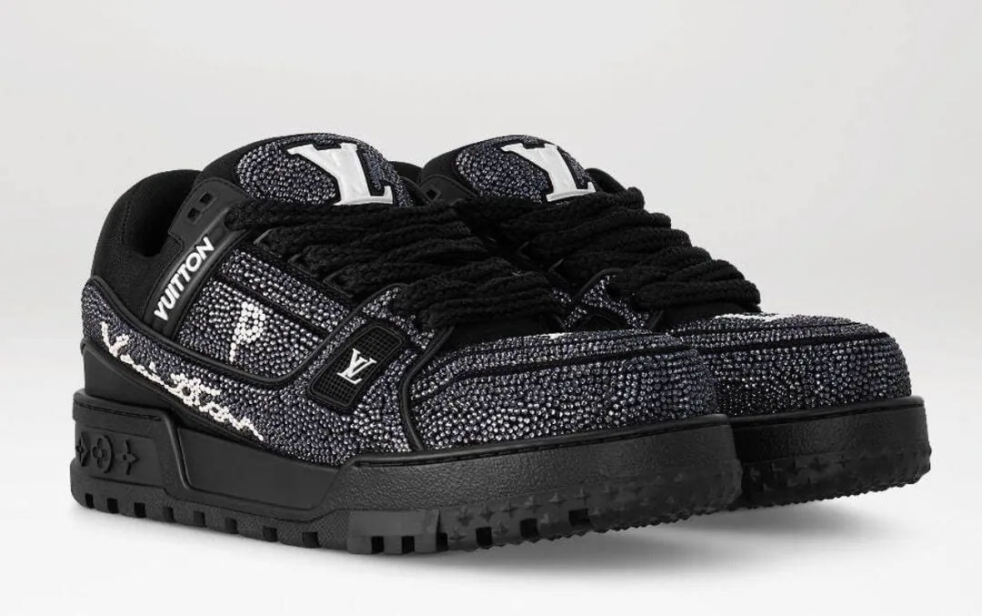Louis Vuitton LV Trainer Maxi Black Custom Sneakers — Photo 9
