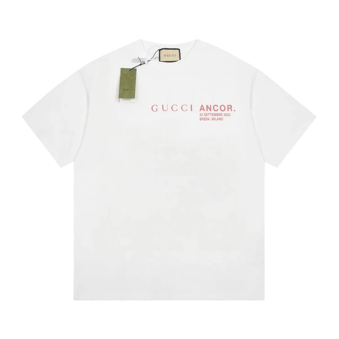 Gucci Ancora Logo Print White T-Shirt