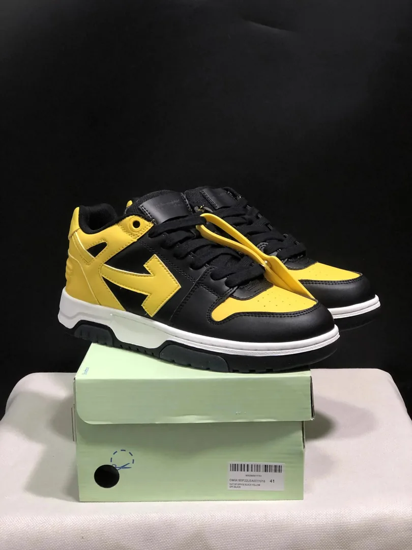Off-White Out Of Office White Color-Block Platform Sneakers — Photo 10